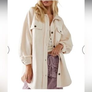 COPY - Free People Ruby Off White Shacket Jacket SZ M